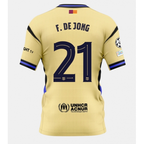 Billige Fotballdrakt Barcelona Frenkie de Jong #21 Replika Bortedrakt 2025-26 Kortermet Billige Fotballdrakt Barcelona Frenkie de Jong #21 Replika Bortedrakt 2025-26 Kortermet